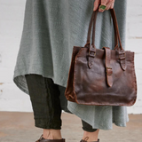 Italian Leather Vagabondo Lace Up Boots - Cacao