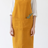 Linen Crossback Apron