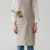 Linen Crossback Apron