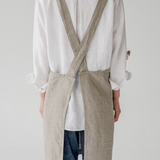 Linen Crossback Apron