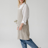 Linen Crossback Apron