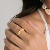 Indigo & Wolfe Gold Alaia Ring (adjustable)