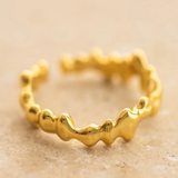 Indigo & Wolfe Gold Alaia Ring (adjustable)