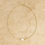 Indigo & Wolfe Gold Freshwater Pearl Necklace