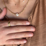 Indigo & Wolfe Gold Freshwater Pearl Necklace