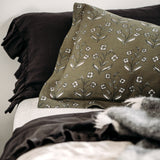 Mughal Pillowcase Set - Olive