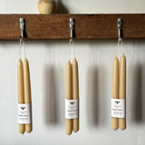 By Her Hand Beeswax Dinner Candles – Pair