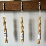 By Her Hand ‘Lovers’ Beeswax Candle – Twisted Pair