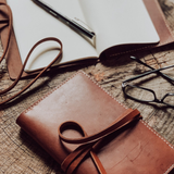 Handmade Leather Journal with Tie