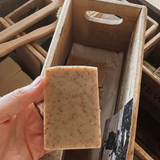 Raw Batch Natural Soap - Gardener's Stone Soap Block