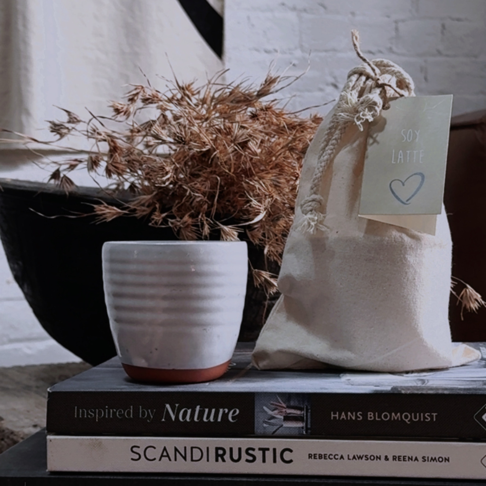 Latte Cup Candle – Berrima Pottery