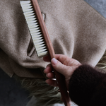 Redecker Cashmere Brush held by Belinda the Shopkeeper at Tomolly