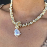 Indigo & Wolfe Gold Jewel Necklace