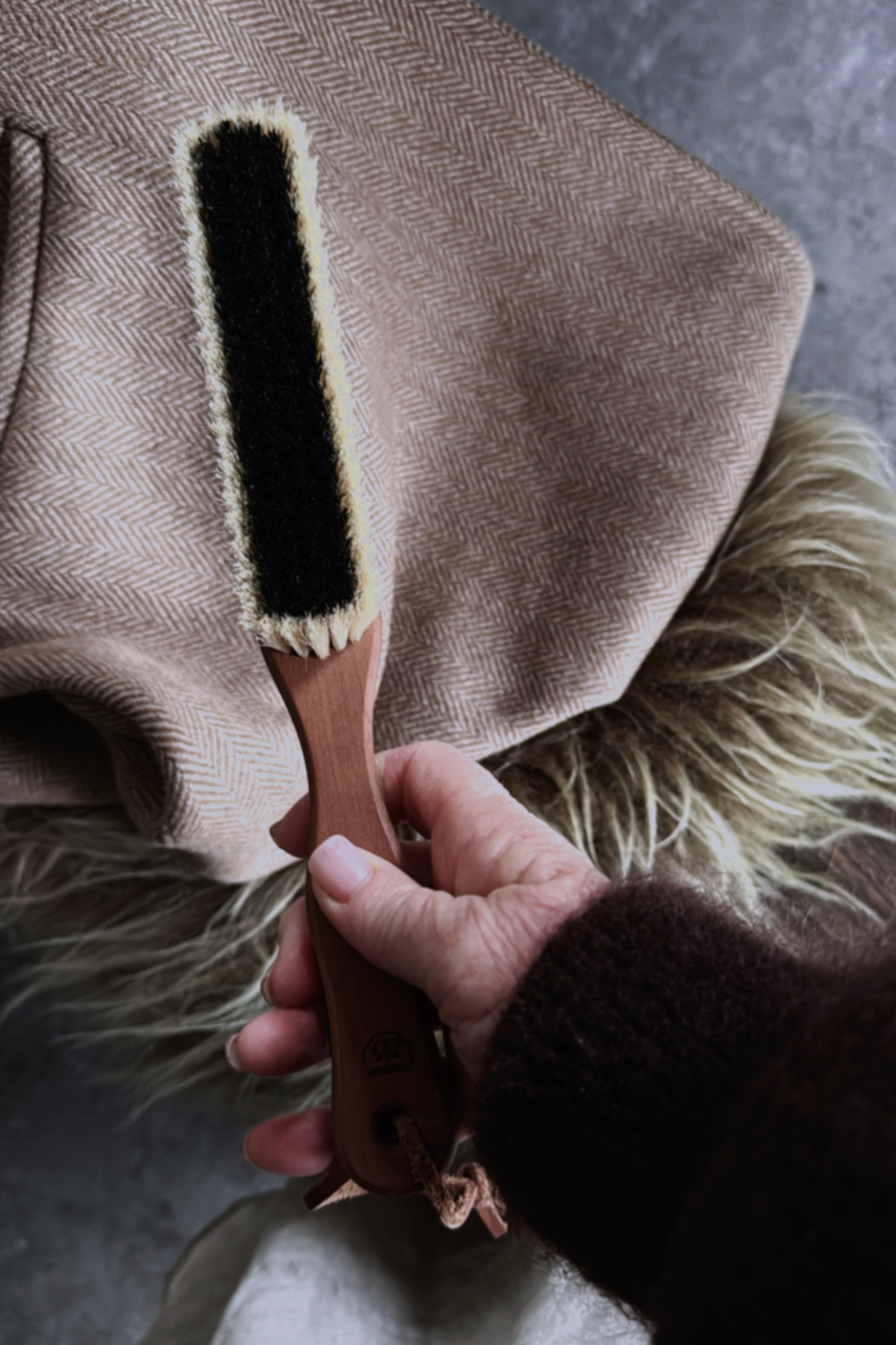 Cashmere Brush by Redecker, shop online at Tomolly
