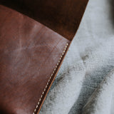 Saddle Stitched Leather Clutch