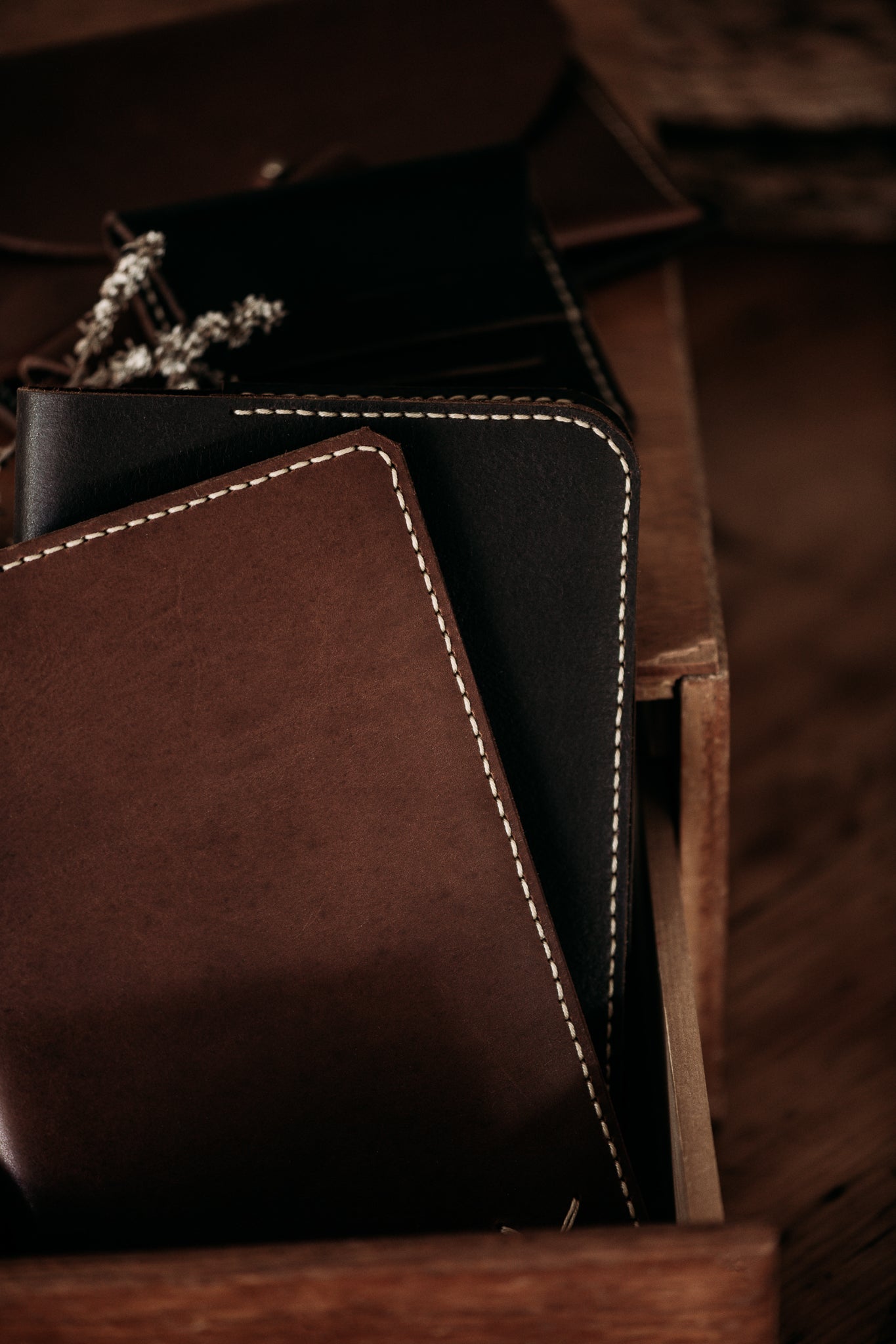Handmade Leather Journal - Chocolate